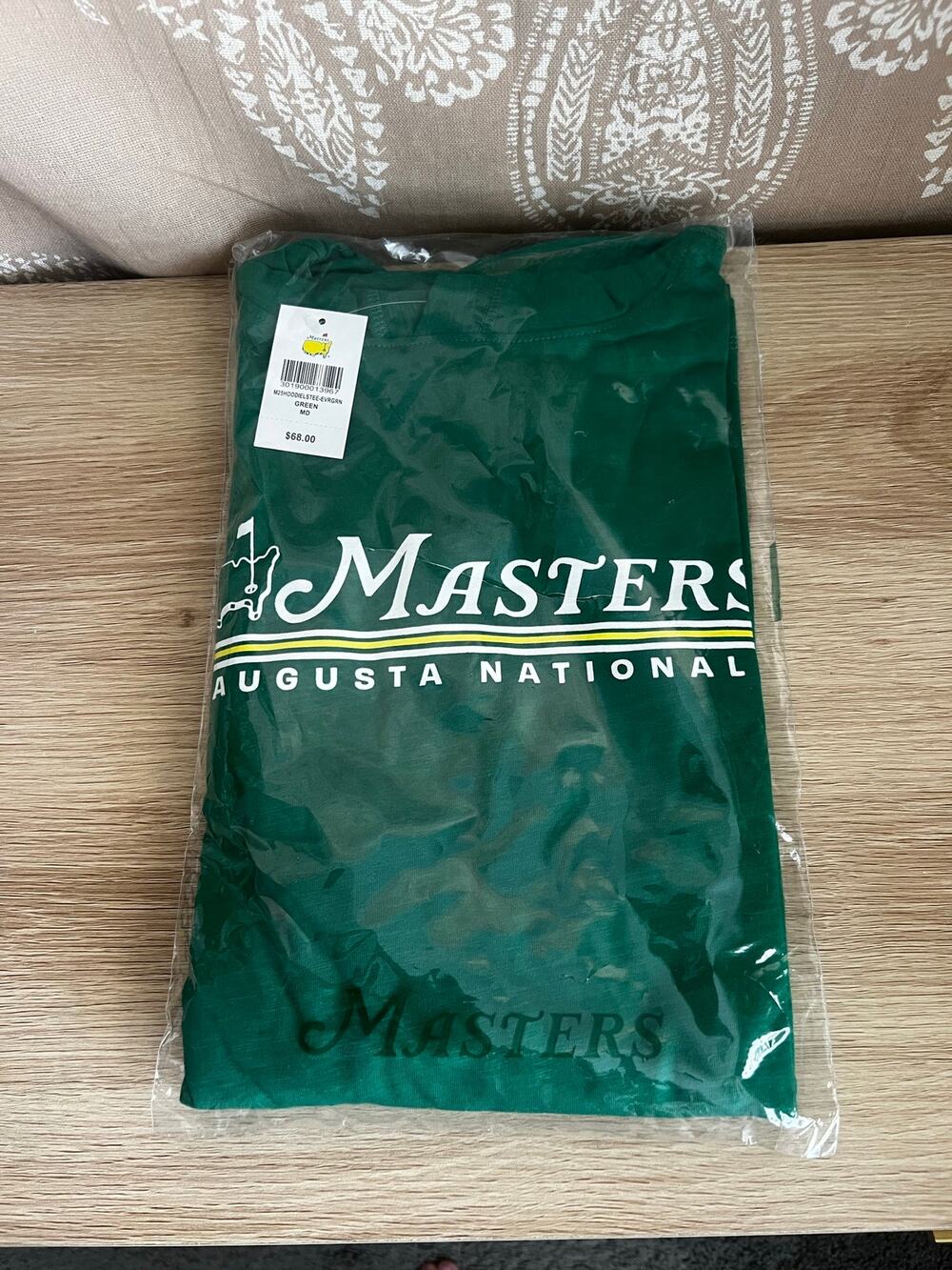 NWT 2025 Masters Tournament Green Hoodie Sweatshirt Size Medium